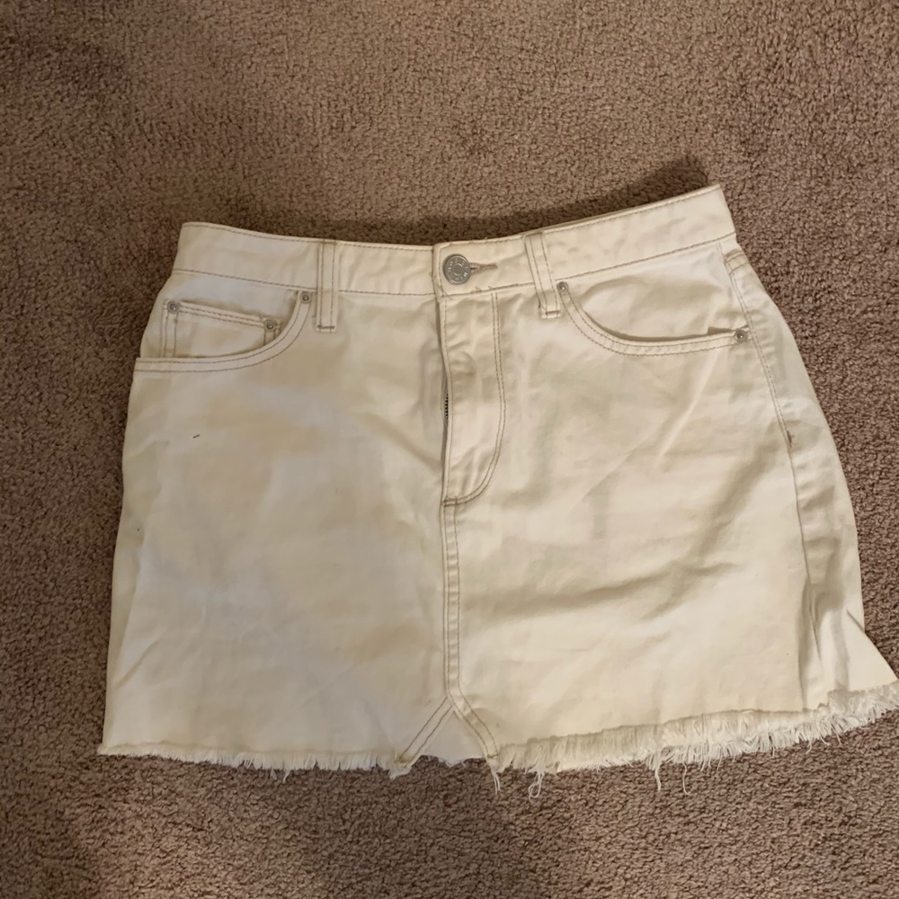 Urban outfitters white mini skirt